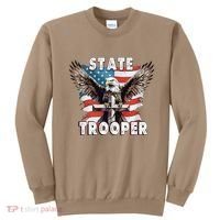 American Flag Usa Law Enforcement State Trooper Sweatshirt thumb 0