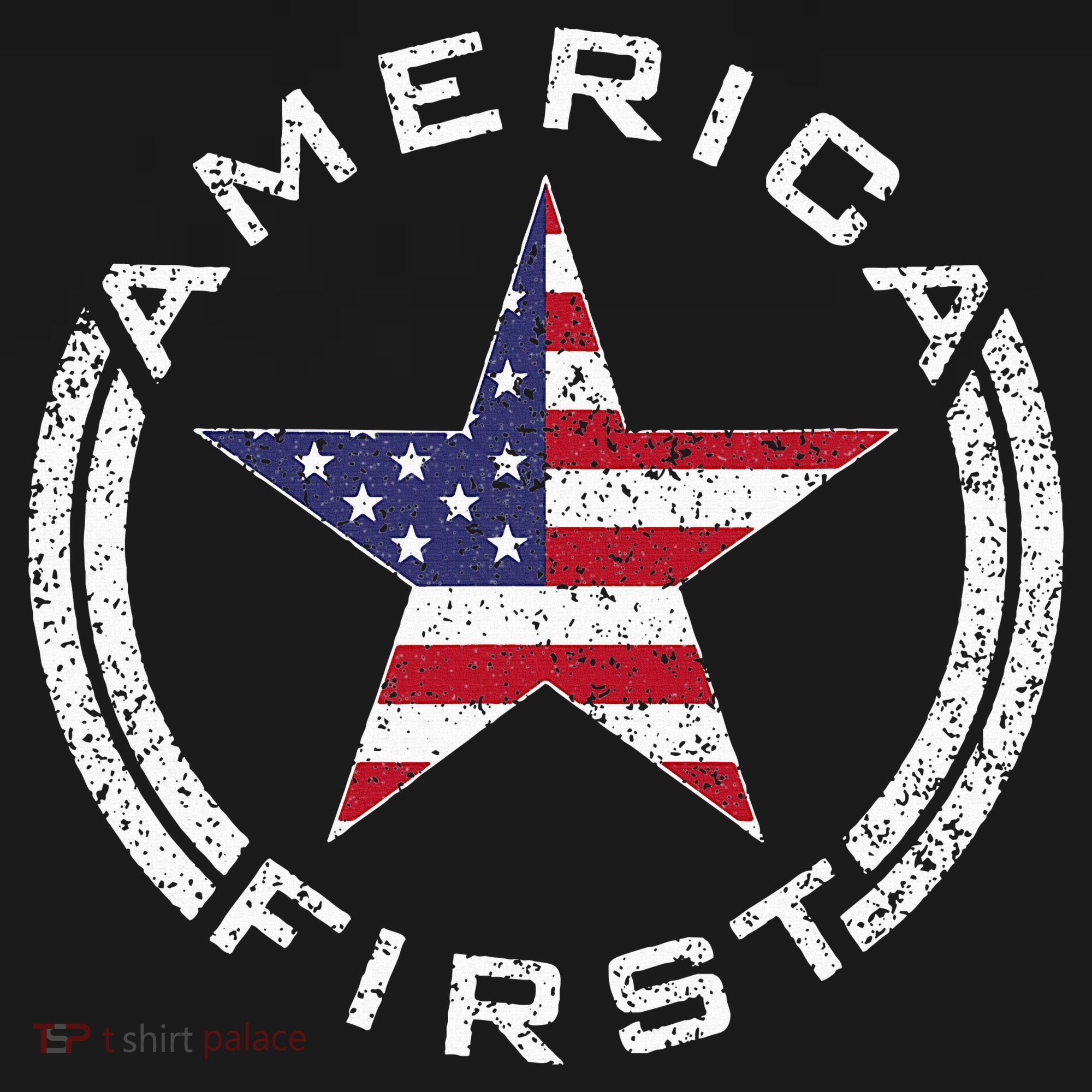America First Usa Flag American Star Roundel Patriot Women's Tank Top