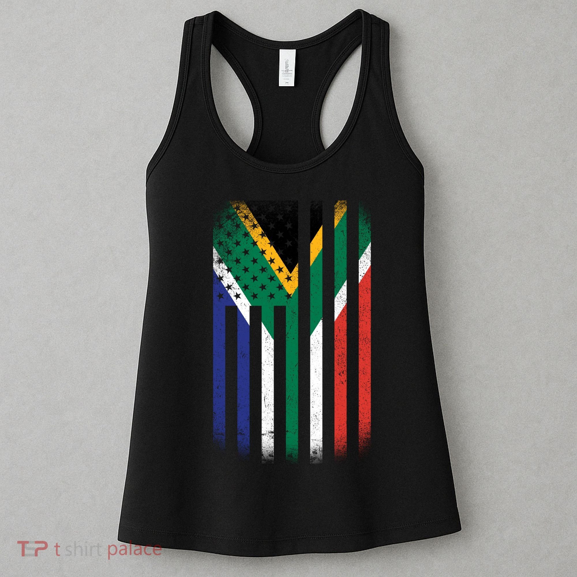 United States Of America Usa Africa Flag Women's Tank Top