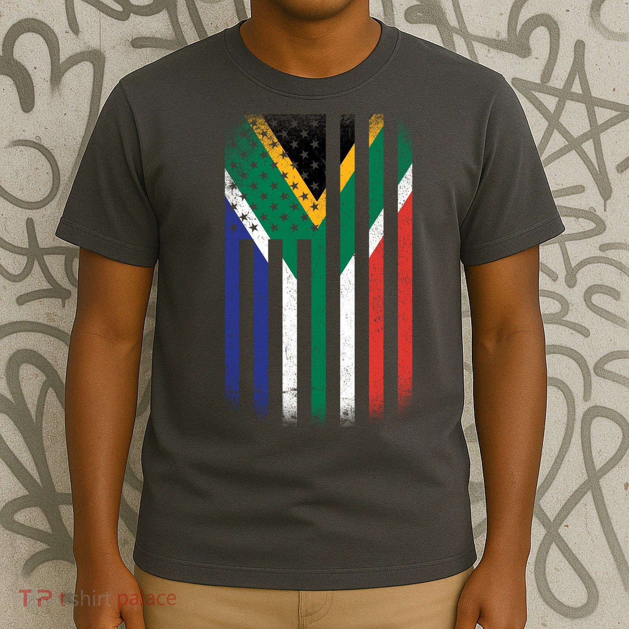 United States Of America Usa Africa Flag T-Shirt