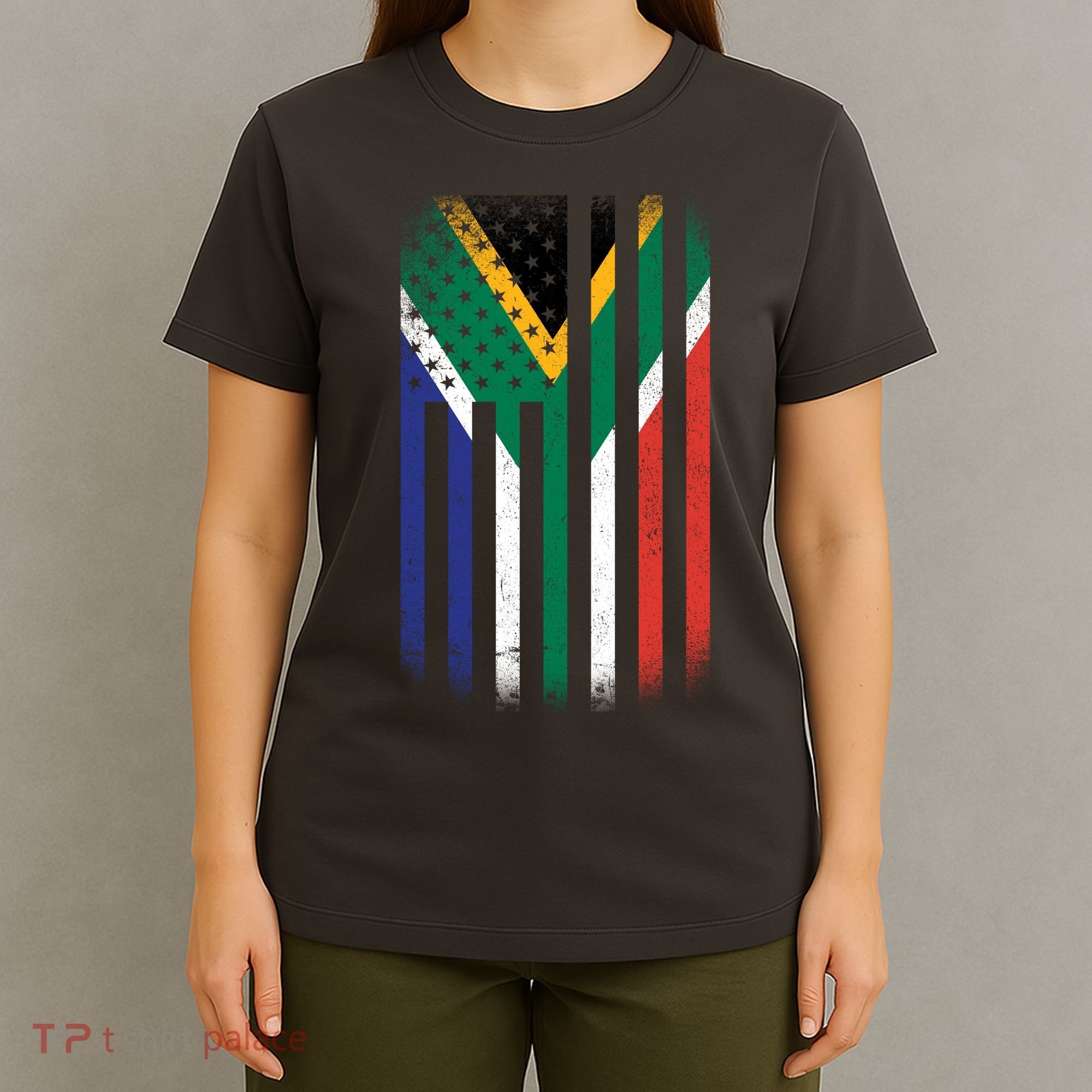 United States Of America Usa Africa Flag T-Shirt