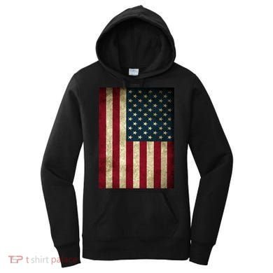 American Flag Vintage Distress Women's Hoodie