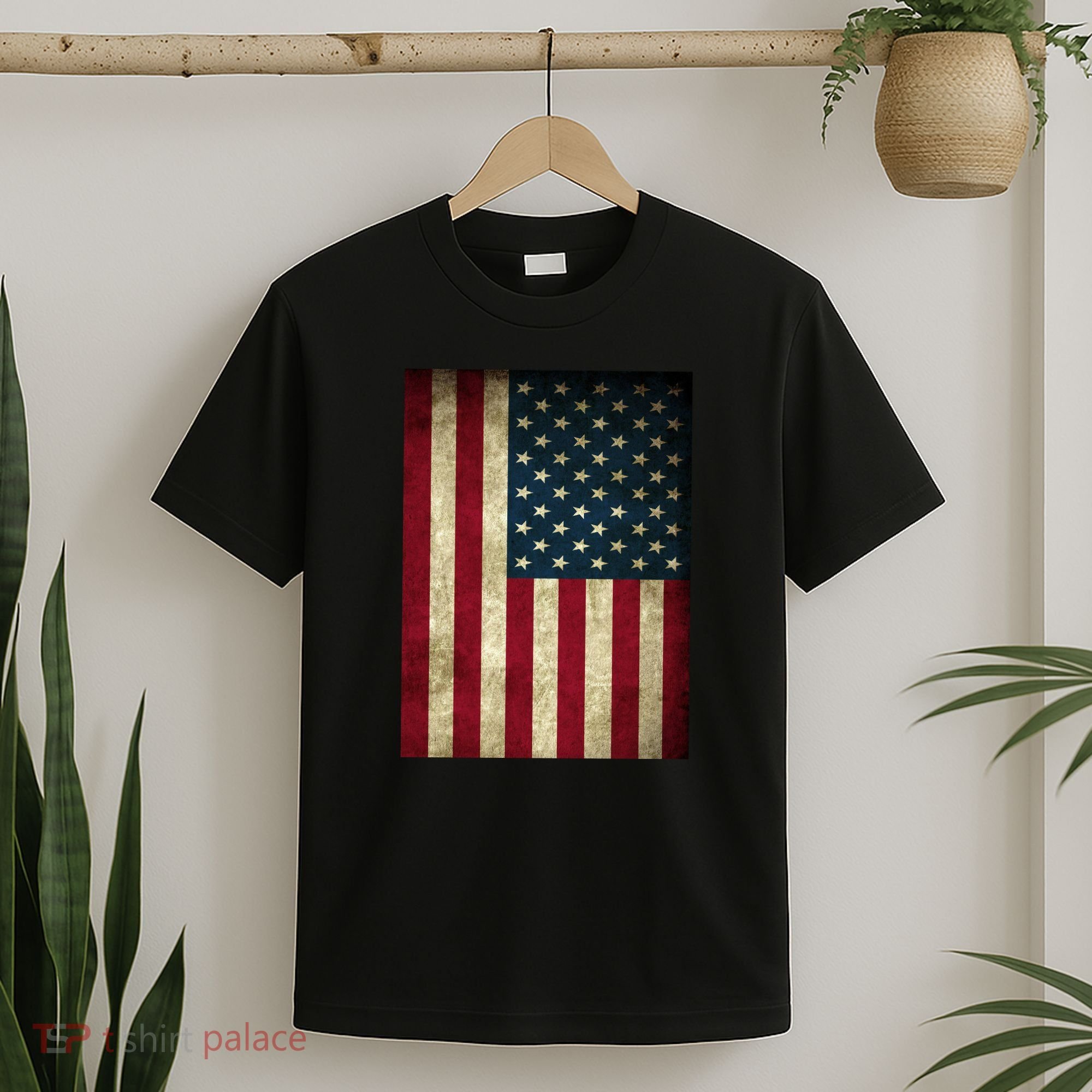 American Flag Vintage Distress T-Shirt