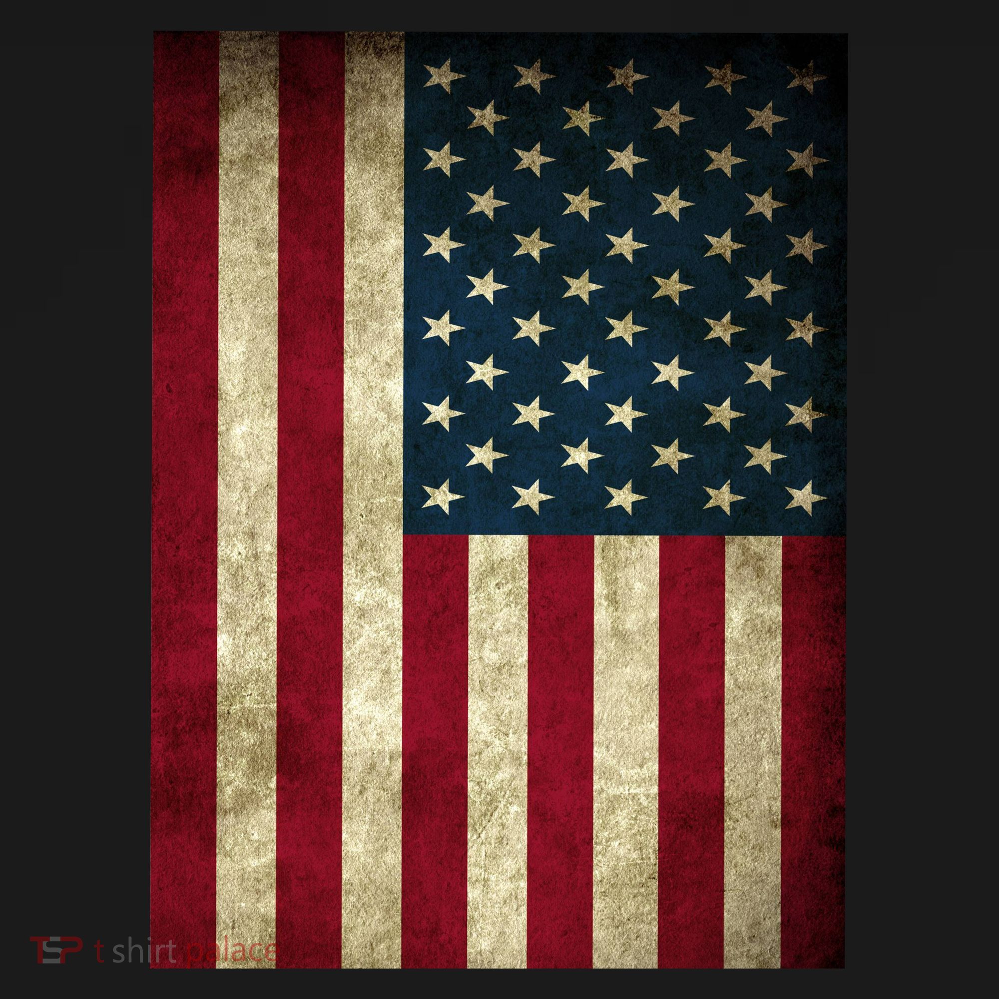 American Flag Vintage Distress T-Shirt