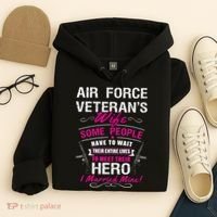 Air Force Veteran's Wife Hoodie thumb 4