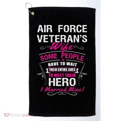 Air Force Veteran's Wife Golf Towel