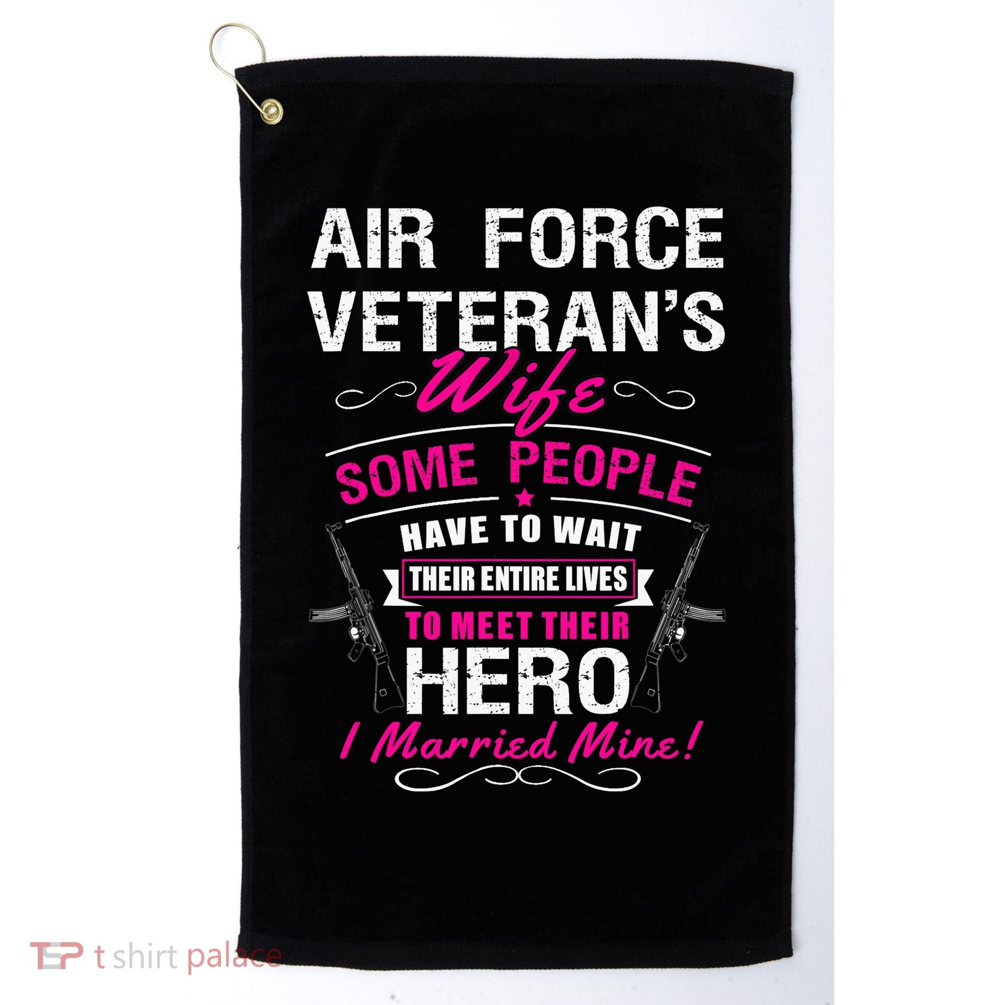 Air Force Veteran's Wife Golf Towel