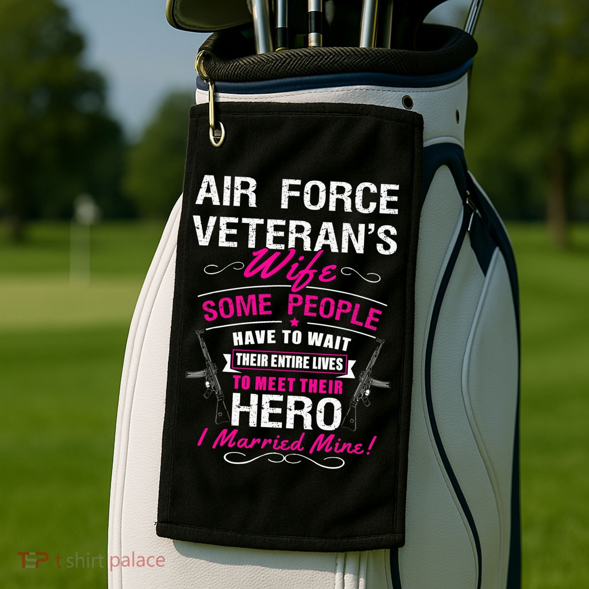 Air Force Veteran's Wife Golf Towel