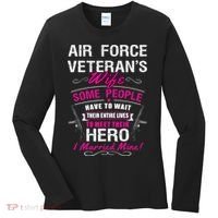 Air Force Veteran's Wife Women's Long Sleeve Shirt thumb 0