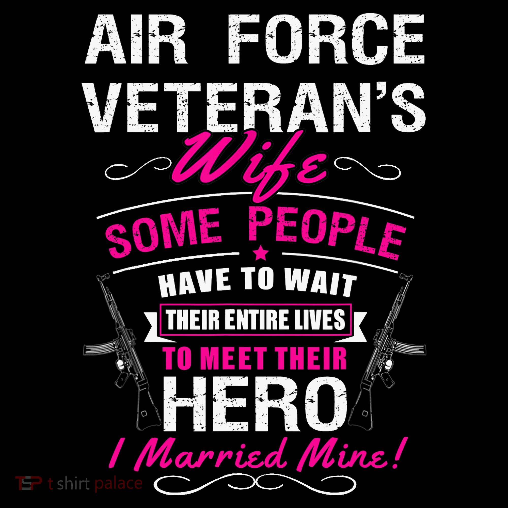 Air Force Veteran's Wife Women's Long Sleeve Shirt