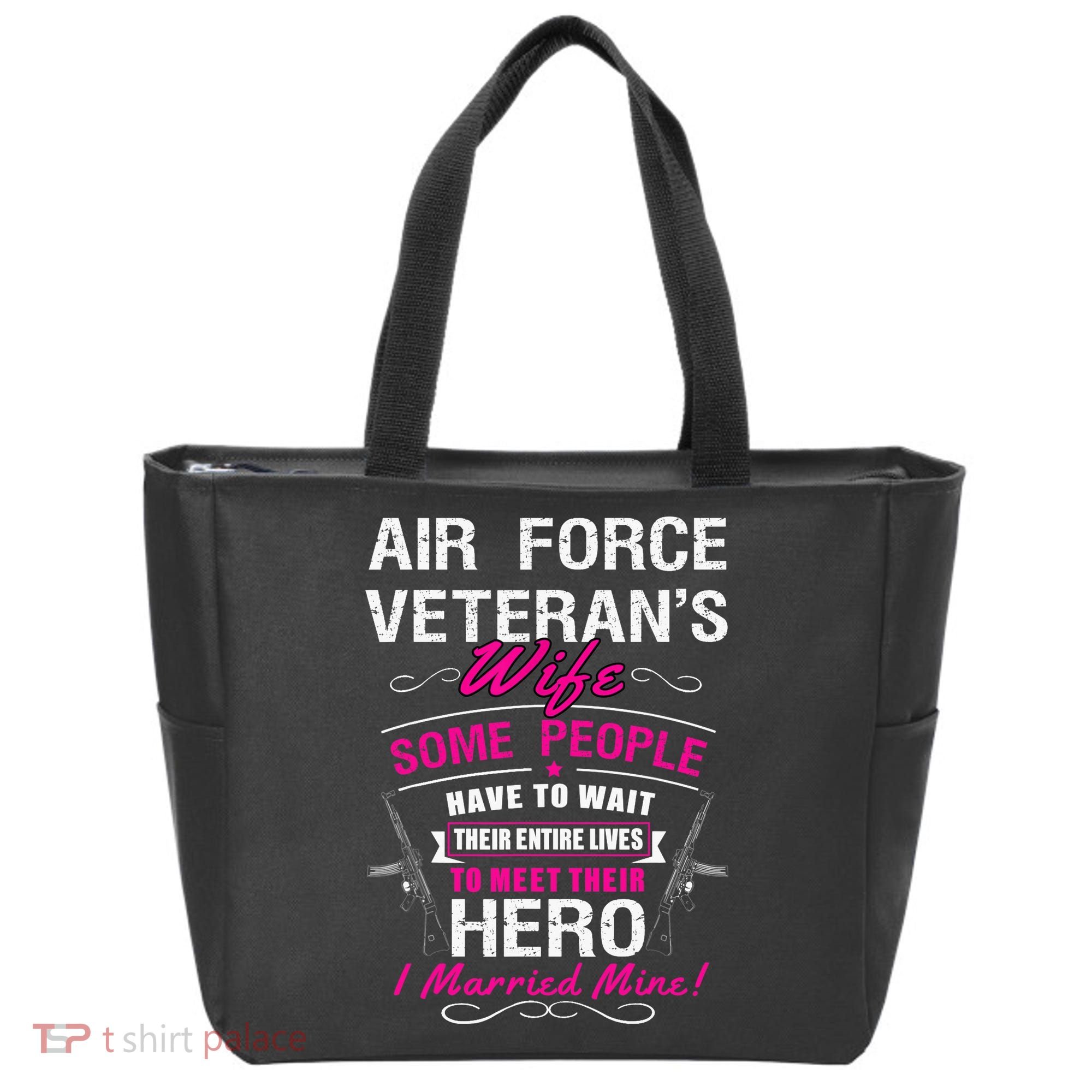 Air Force Veteran's Wife Tote Bag