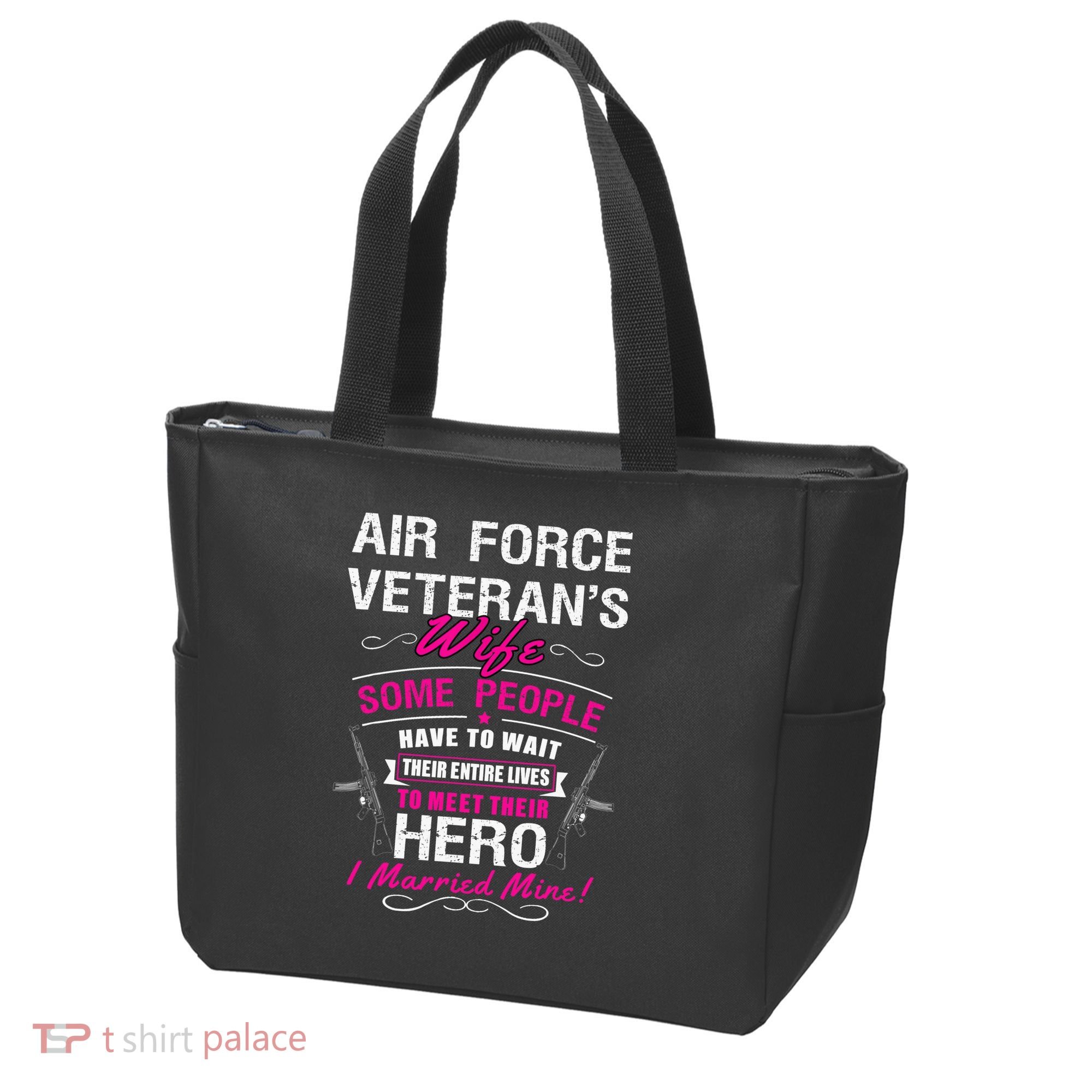 Air Force Veteran's Wife Tote Bag