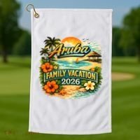 Aruba Family Vacation 2026 Golf Towel thumb 1