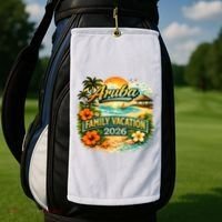 Aruba Family Vacation 2026 Golf Towel thumb 2