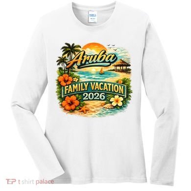 Aruba Family Vacation 2026 Women's Long Sleeve Shirt
