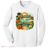 Aruba Family Vacation 2026 Kids Long Sleeve Shirt thumb 0
