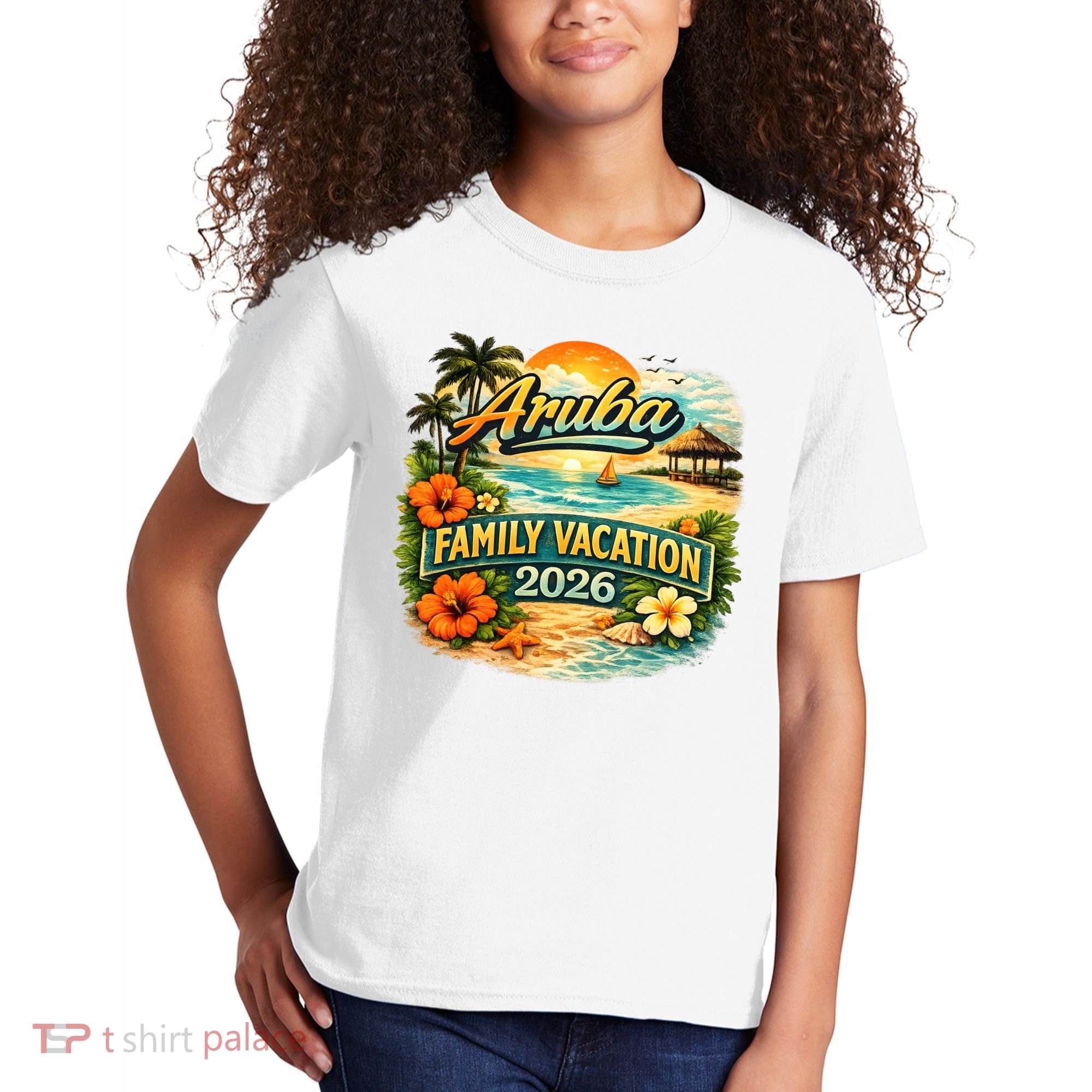 Aruba Family Vacation 2026 Kids T-Shirt