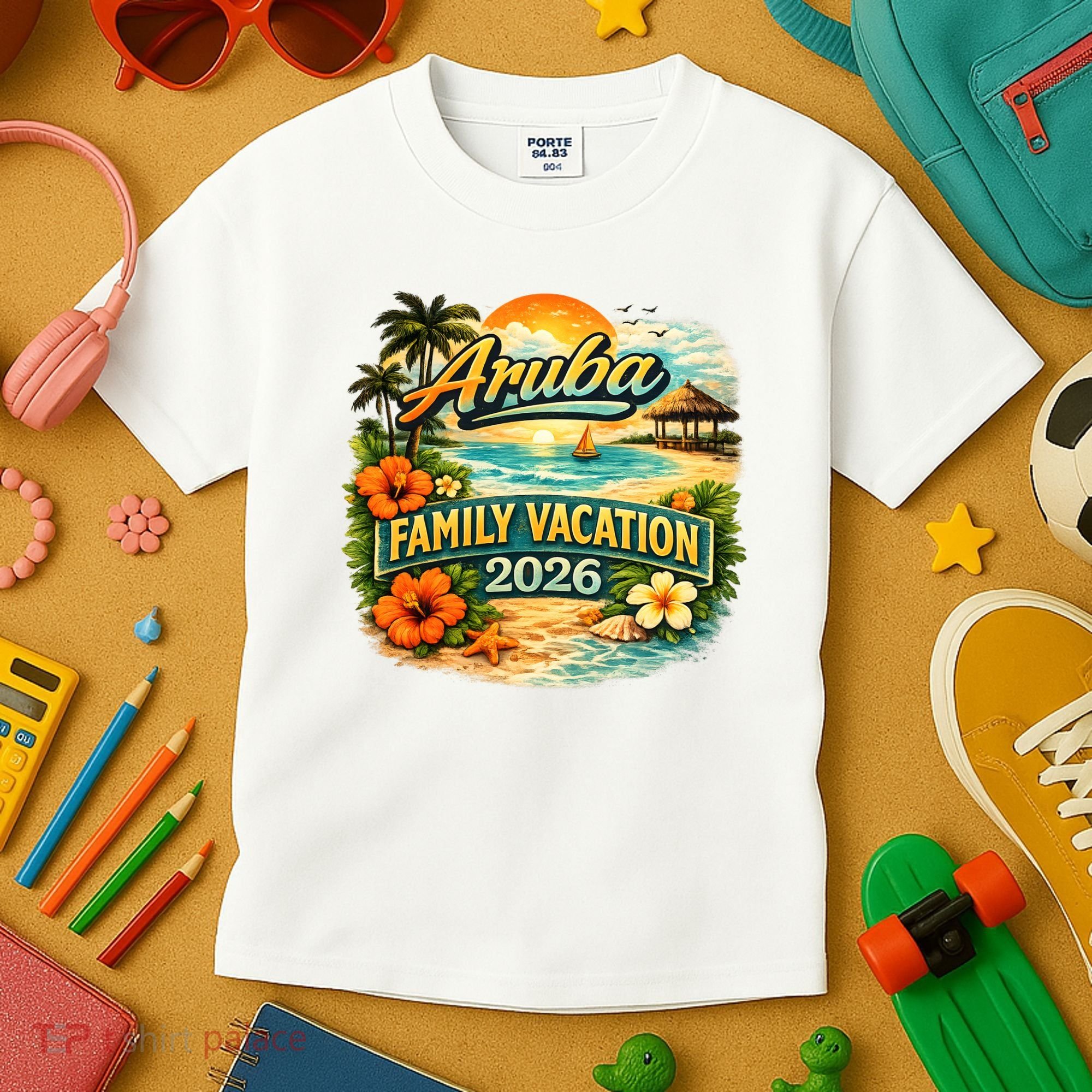 Aruba Family Vacation 2026 Kids T-Shirt