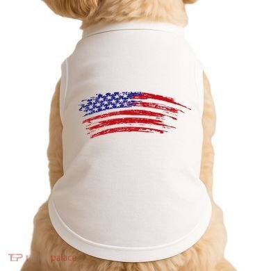 American Flag Vintage Doggie Tank