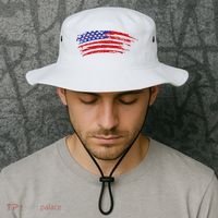 American Flag Vintage Bucket Hat thumb 2