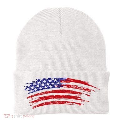 American Flag Vintage Beanie
