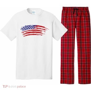 American Flag Vintage Pajama Set
