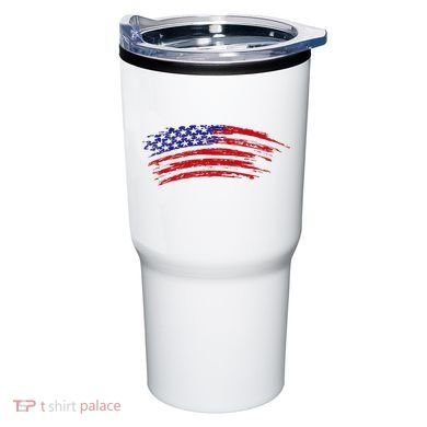 American Flag Vintage Tumbler