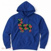 Aesthetic Floral Welsh Corgi Silhouette Dog Flower Gift Hoodie thumb 0