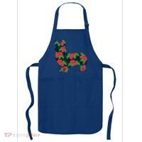 Aesthetic Floral Welsh Corgi Silhouette Dog Flower Gift Apron thumb 0