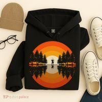Archery Forest Woods Silhouette Bowman Bow Arrow Archer Hoodie thumb 4