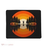 Archery Forest Woods Silhouette Bowman Bow Arrow Archer Mousepad thumb 0