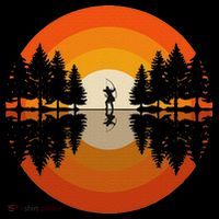 Archery Forest Woods Silhouette Bowman Bow Arrow Archer Ornament thumb 1