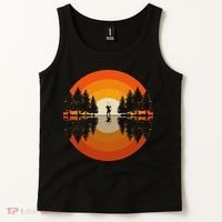 Archery Forest Woods Silhouette Bowman Bow Arrow Archer Tank Top thumb 2