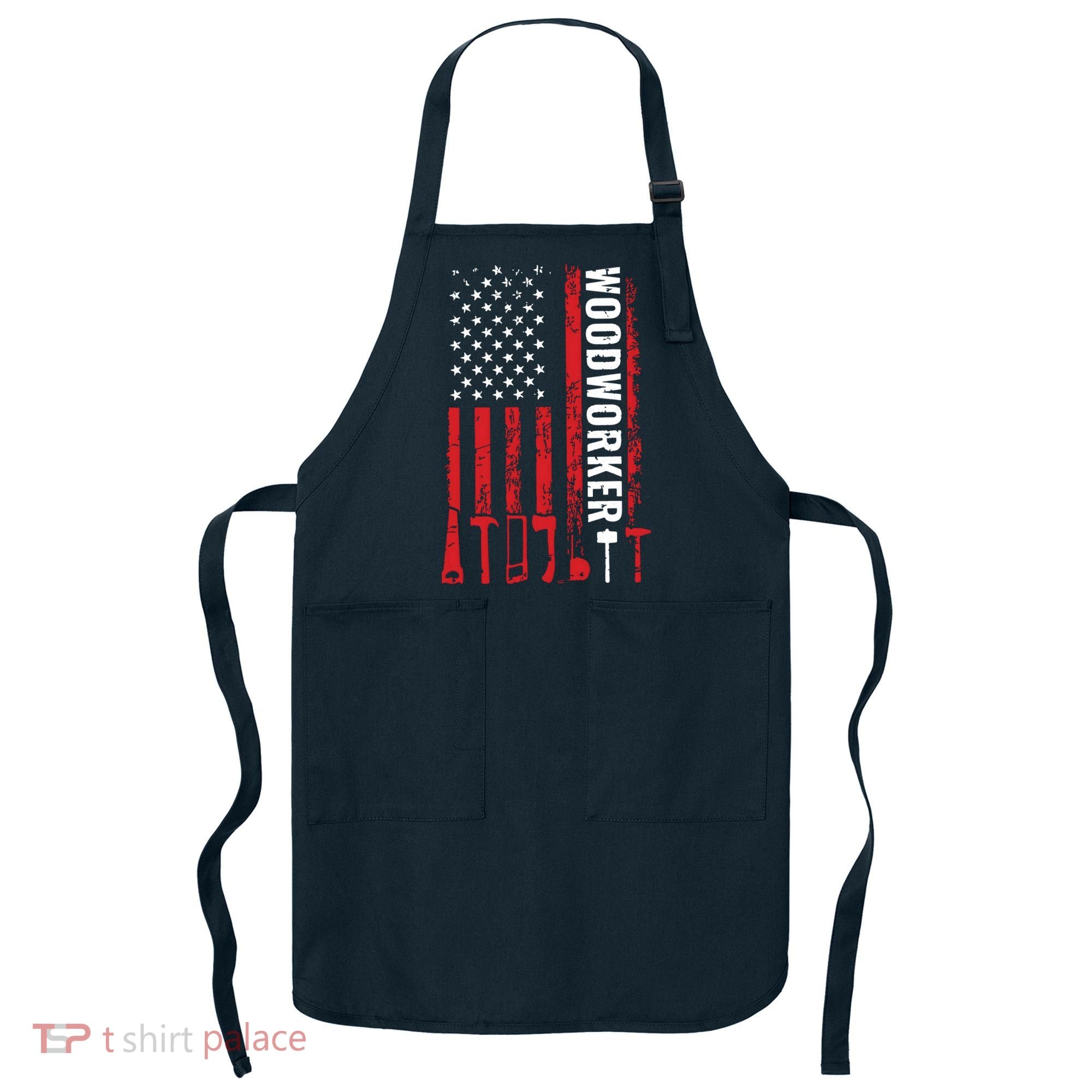 American Flag Woodworker Carpenter Funny Woodworking Apron