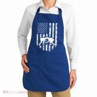 American Flag Wrestling Gift Distressed Wrestle Gift Gift Apron thumb 2