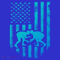 American Flag Wrestling Gift Distressed Wrestle Gift Women's T-Shirt thumb 6