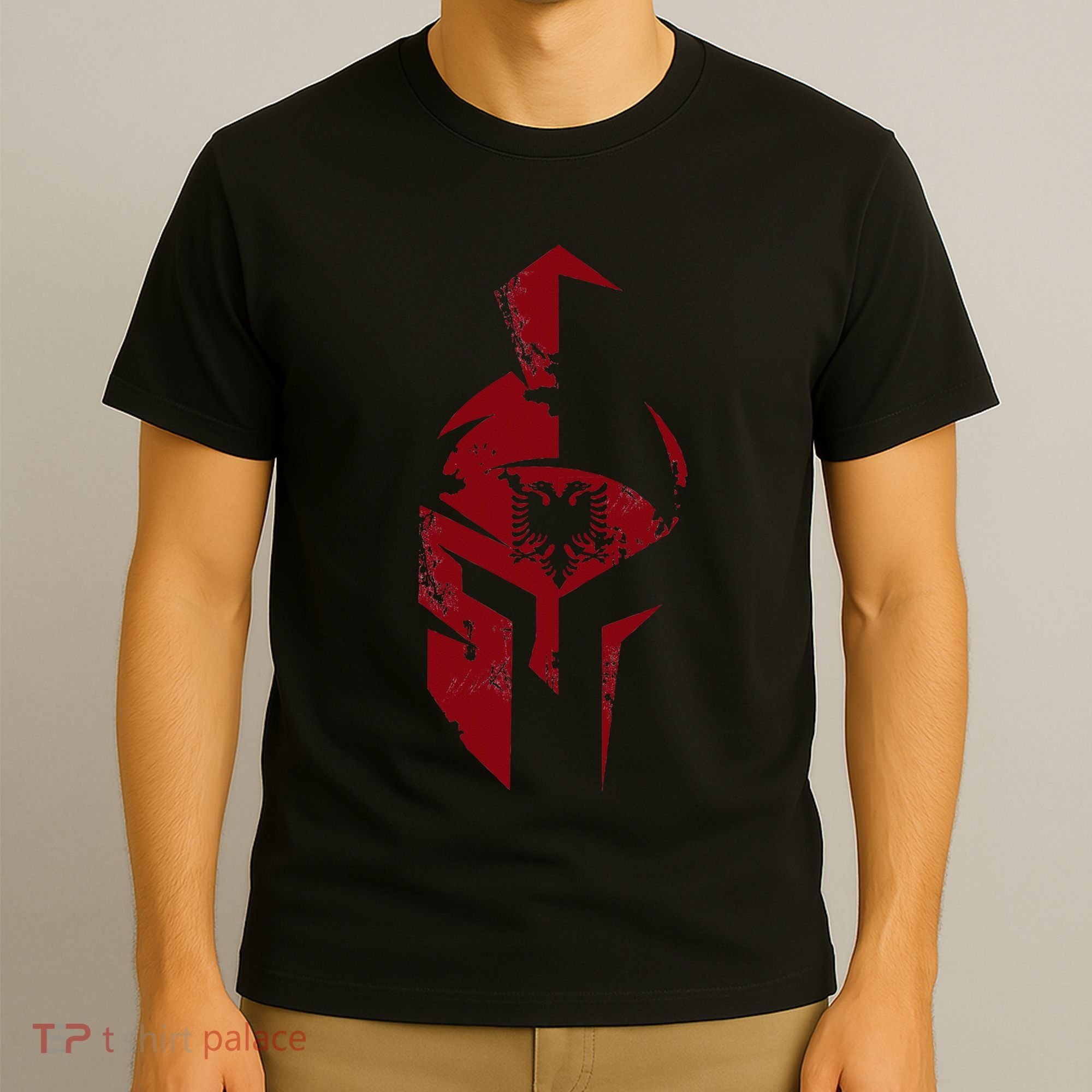 Albanian Flag Warrior Shqip Shqiponja Albanian Eagle T-Shirt