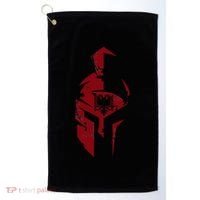Albanian Flag Warrior Shqip Shqiponja Albanian Eagle Golf Towel thumb 0