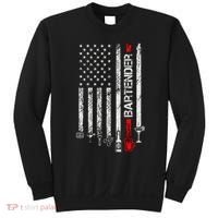 American Flag With Bartender Cool Gift For Women Men Father Sweatshirt thumb 0