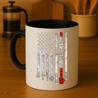 American Flag With Bartender Cool Gift For Women Men Father Coffee Mug thumb 4
