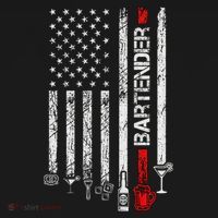 American Flag With Bartender Cool Gift For Women Men Father Women's Hoodie thumb 2