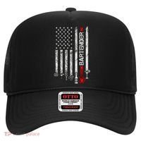 American Flag With Bartender Cool Gift For Women Men Father Hat thumb 0
