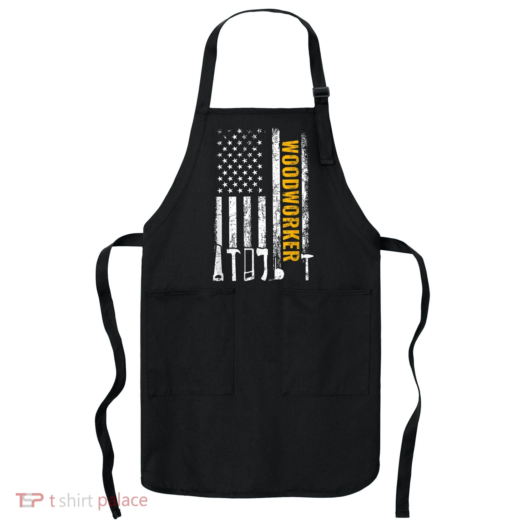 American Flag Woodworker Carpenter Funny Woodworking Apron