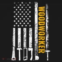 American Flag Woodworker Carpenter Funny Woodworking Women's Hoodie thumb 2