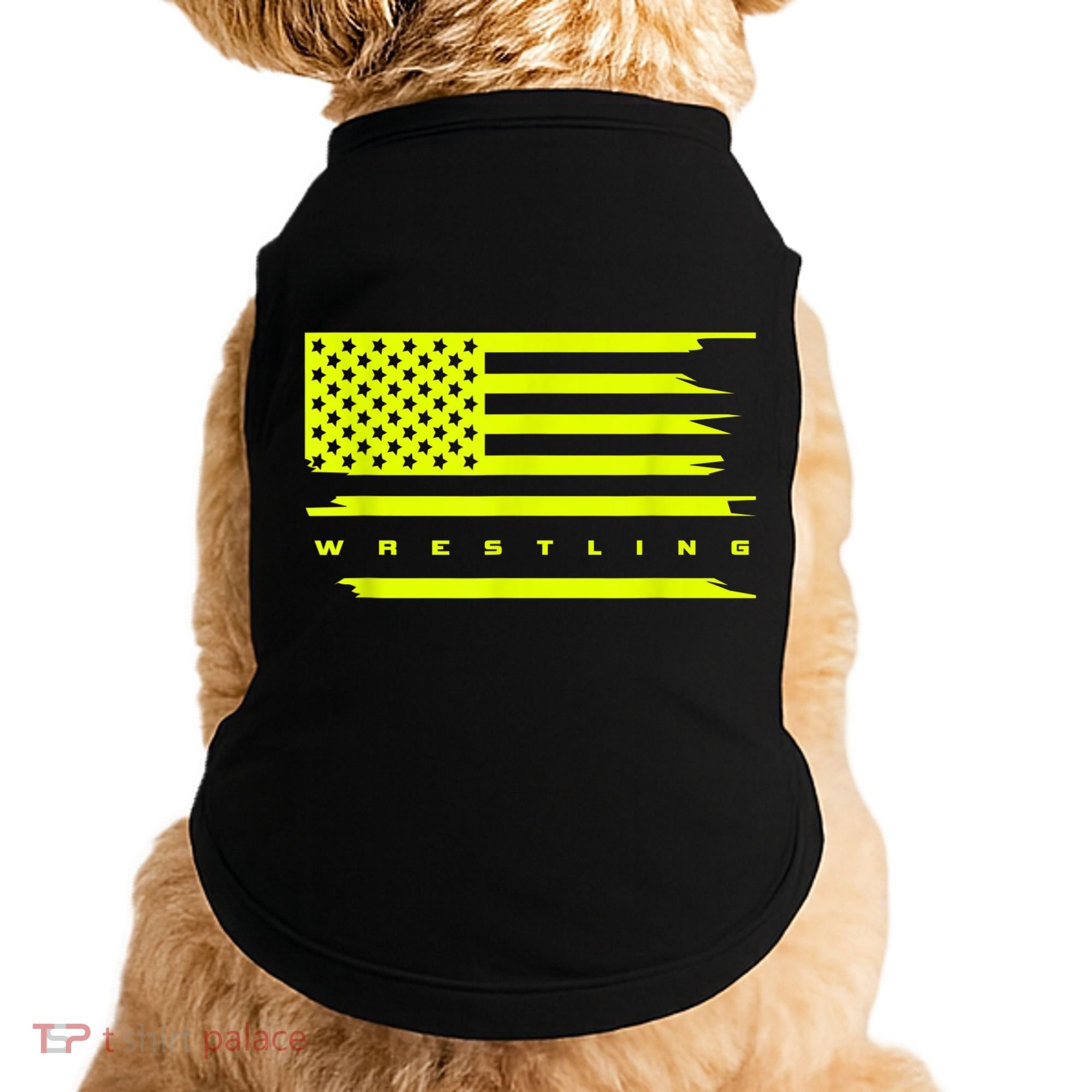 American Flag Wrestling Apparel Wrestling Doggie Tank