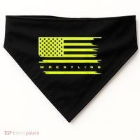 American Flag Wrestling Apparel Wrestling USA-Made Doggie Bandana thumb 0