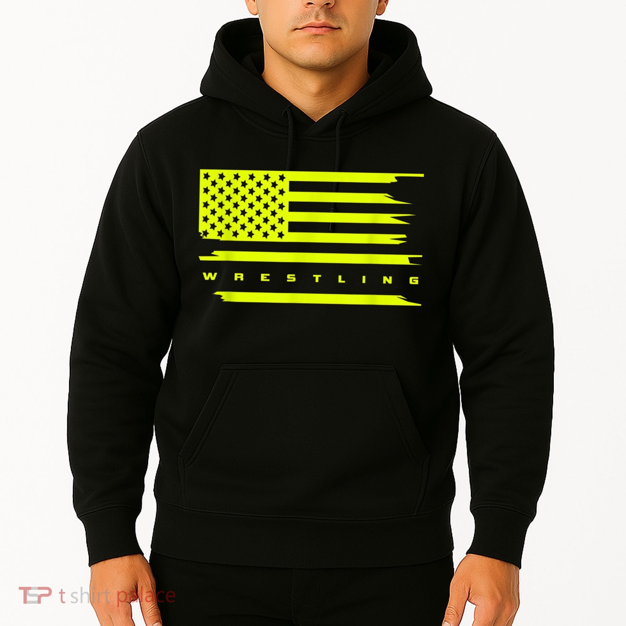 American Flag Wrestling Apparel Wrestling Hoodie
