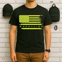 American Flag Wrestling Apparel Wrestling T-Shirt thumb 6