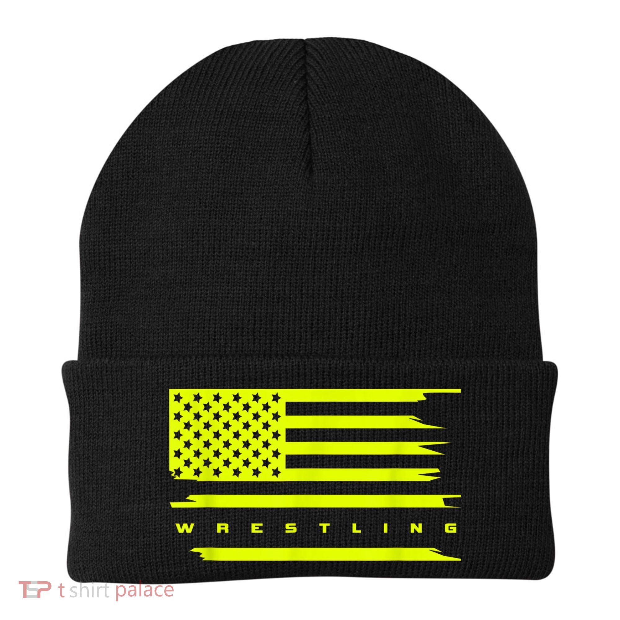 American Flag Wrestling Apparel Wrestling Beanie