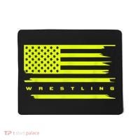 American Flag Wrestling Apparel Wrestling Mousepad thumb 0